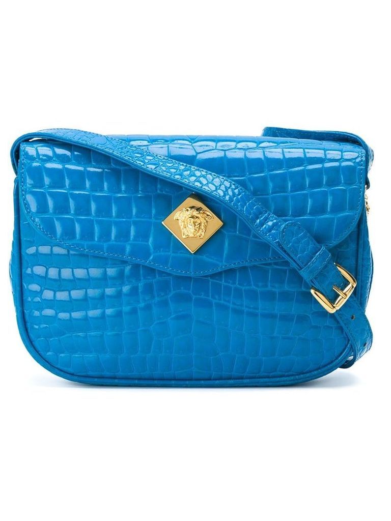 Versace Pre-Owned flap shoulder bag - Blue