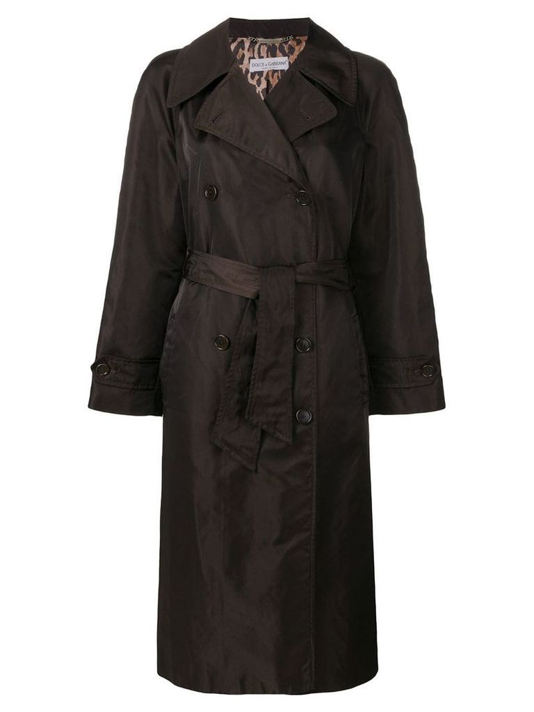 Dolce & Gabbana Pre-Owned loose fit midi coat - Brown