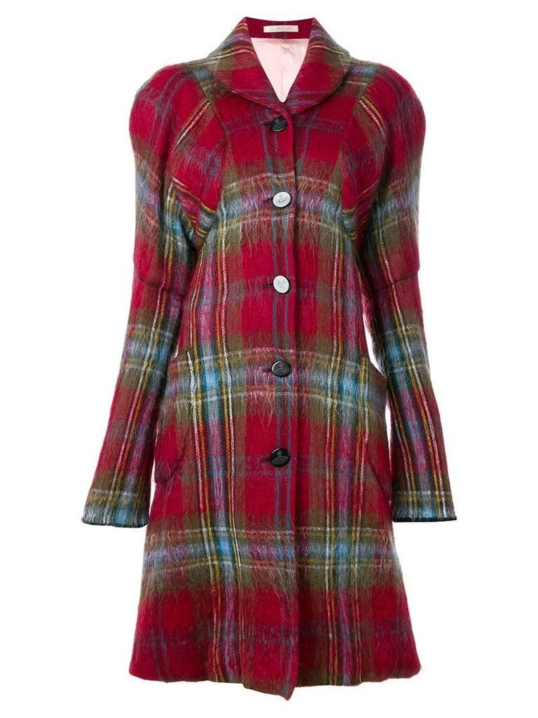 Vivienne Westwood Pre-Owned Gold Label tartan coat - Red