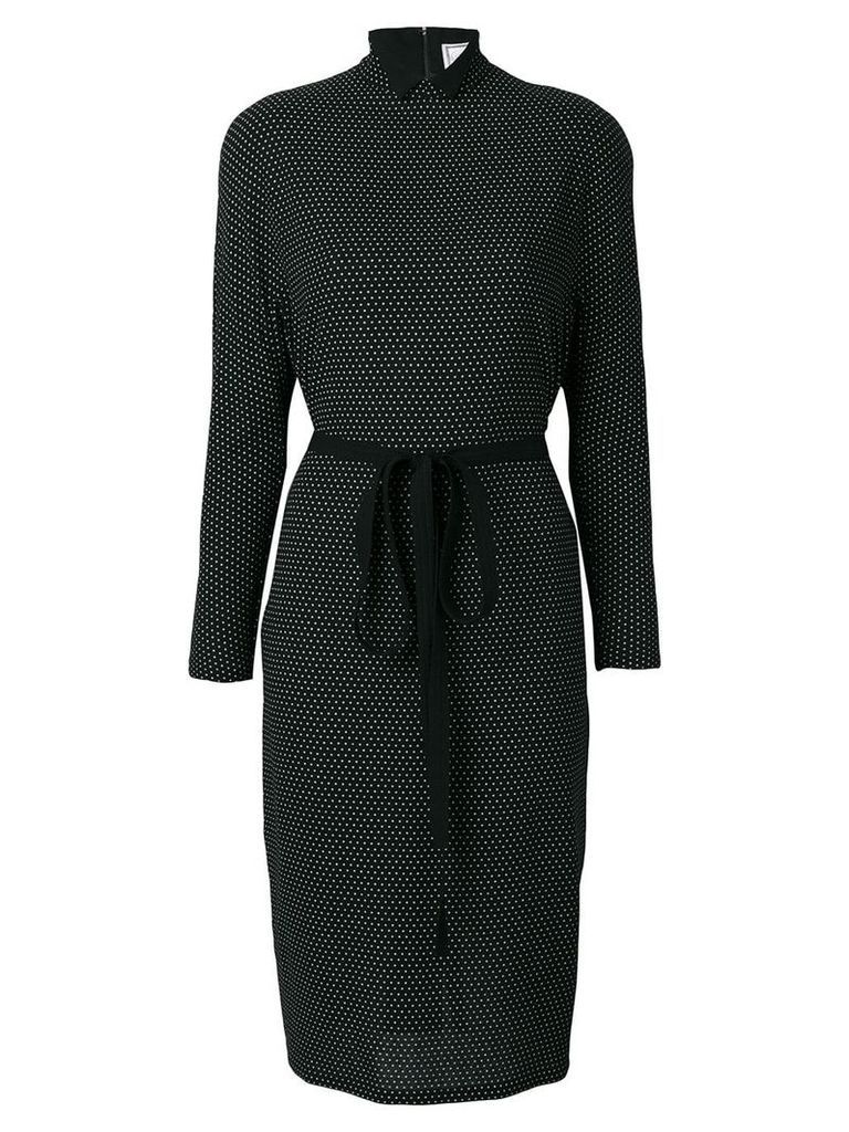 Versace Pre-Owned polka dot print dress - Black
