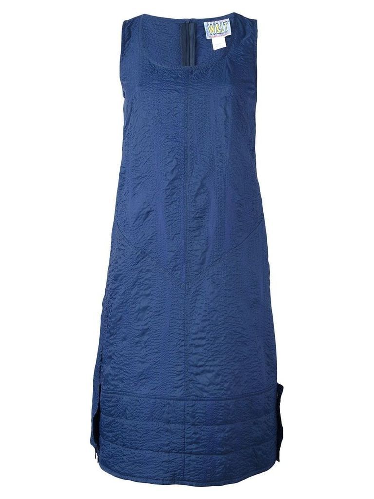 Walter Van Beirendonck Pre-Owned boiled effect A-line dress - Blue