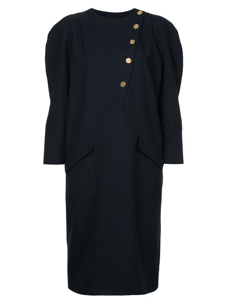 Chanel Pre-Owned tailored fitted dress - Blue