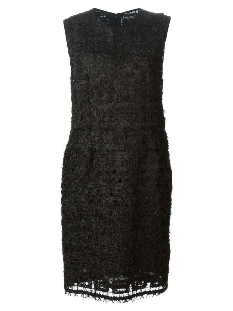 Jean Louis Scherrer Pre-Owned feather-knit dress - Black