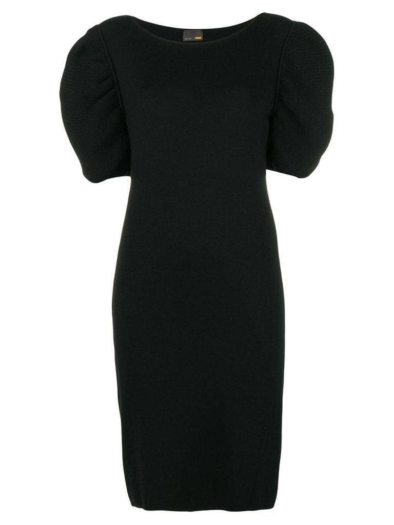 Fendi Pre-Owned short-sleeve knitted dress - Black
