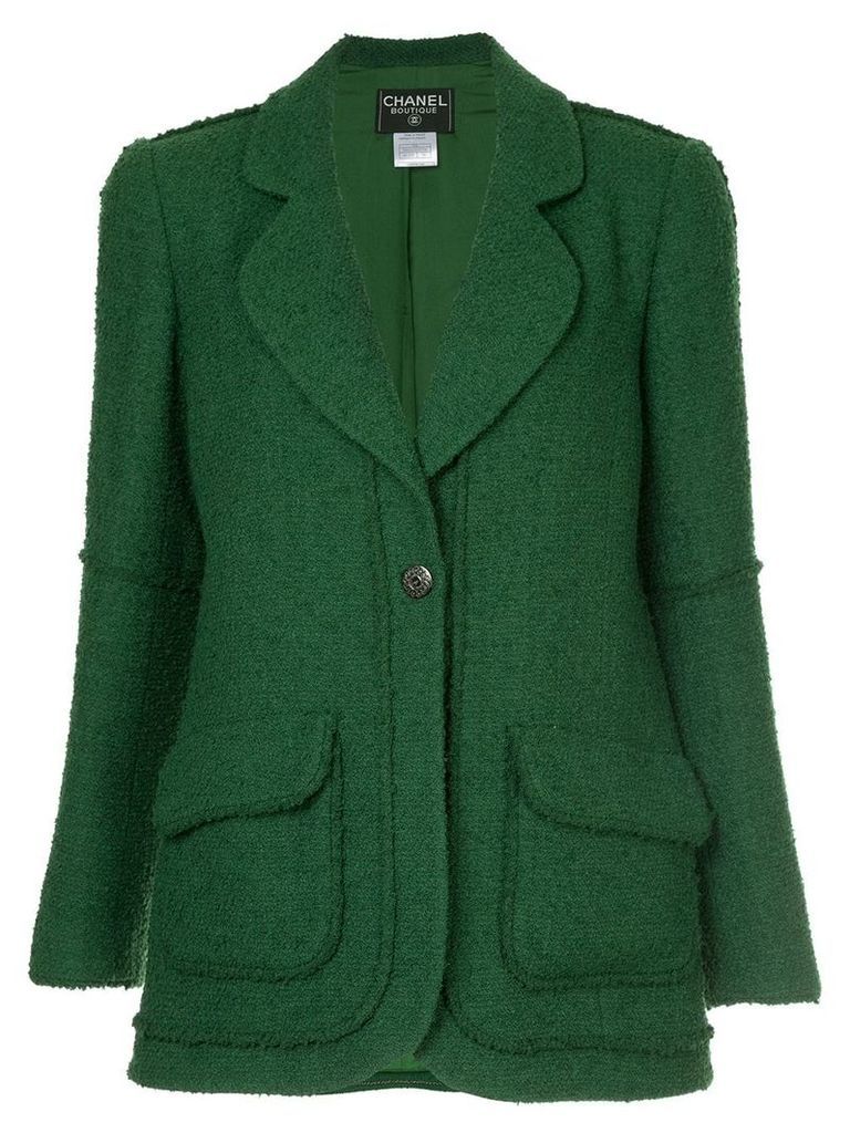 Chanel Pre-Owned single button blazer - Green
