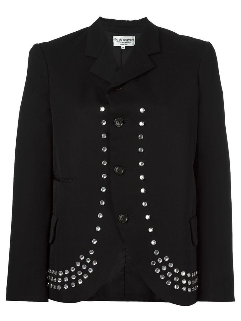 Comme Des Garçons Pre-Owned Robe de Chambre embellished blazer - Black