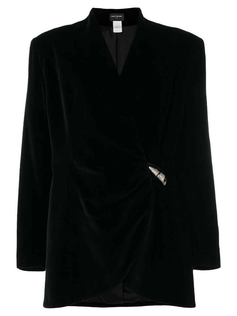 Paco Rabanne Pre-Owned wrap jacket - Black