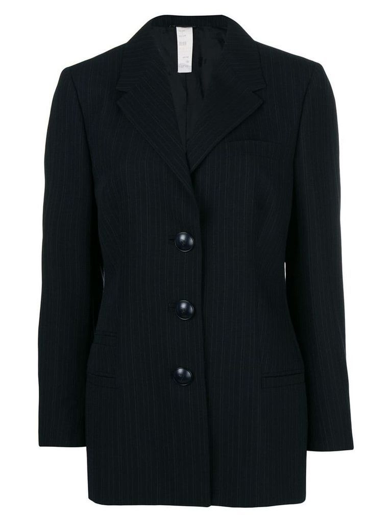 Versace Pre-Owned pinstriped blazer - Black