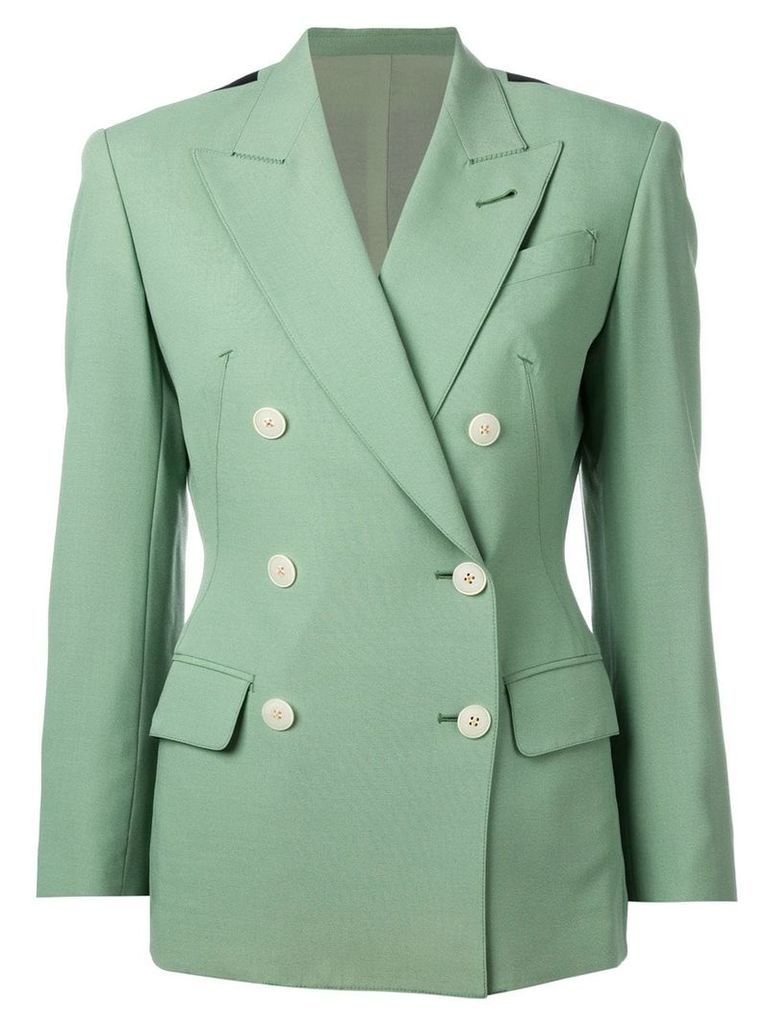 Jean Paul Gaultier Pre-Owned double breasted blazer - Green