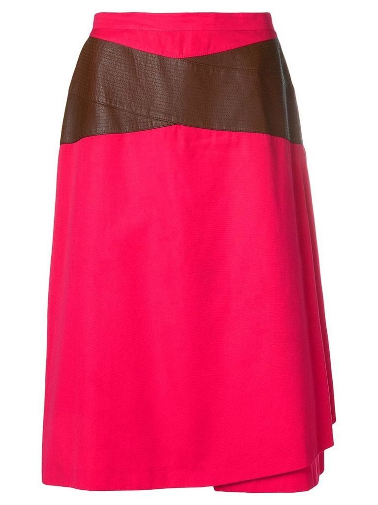 Gianfranco Ferré Pre-Owned contrast detail skirt - PINK