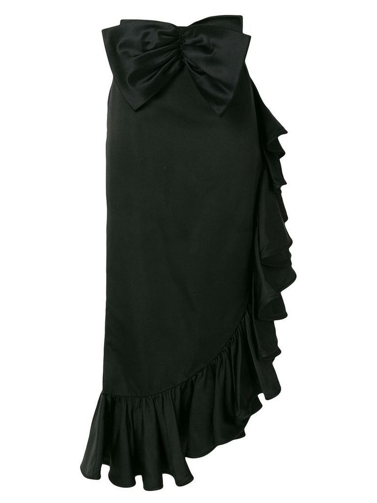 Valentino Pre-Owned ruffle trim skirt - Black