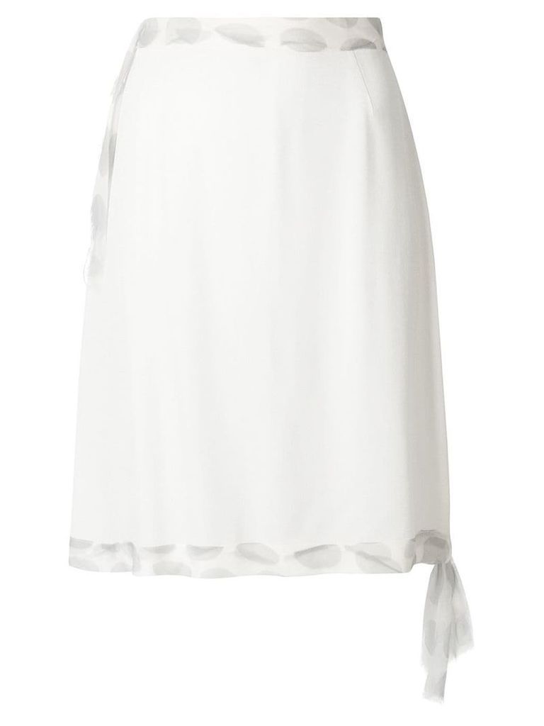 Maison Martin Margiela Pre-Owned skirt tie side skirt - White
