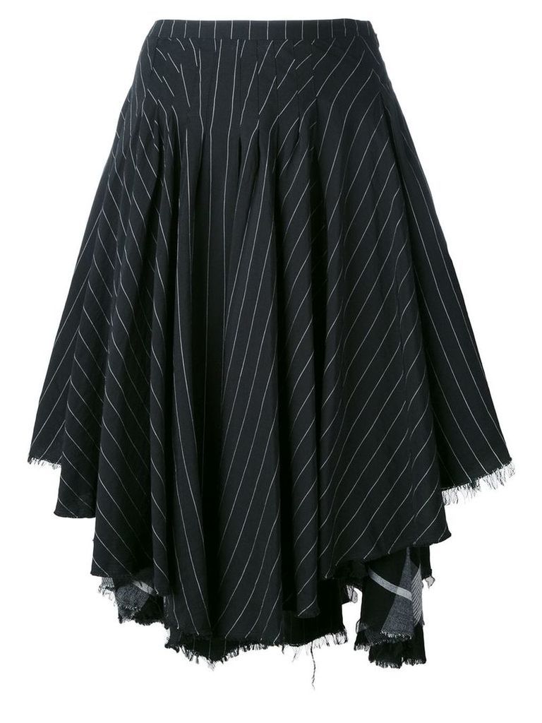 Kenzo Pre-Owned striped skirt - Black