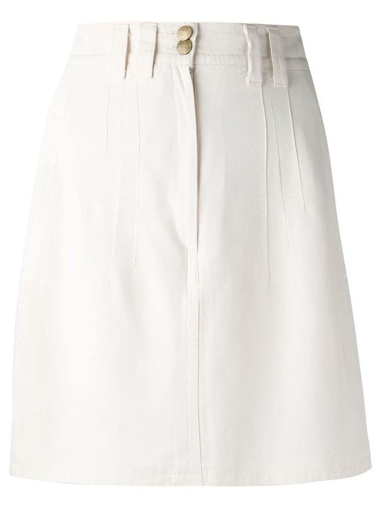 Jil Sander Pre-Owned A-line skirt - NEUTRALS
