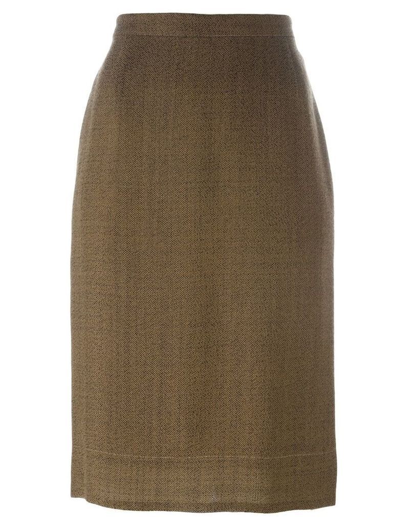 Prada Pre-Owned classic pencil skirt - Brown