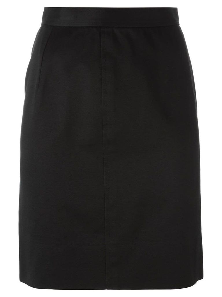 Yves Saint Laurent Pre-Owned straight short skirt - Black