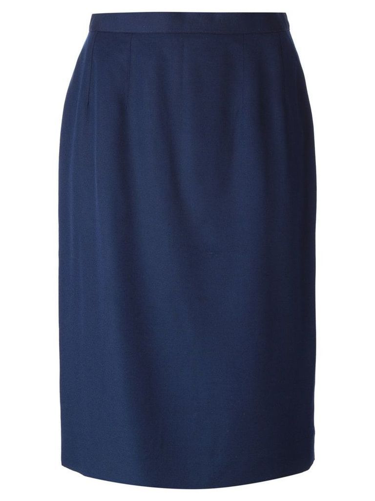 Guy Laroche Pre-Owned high waist pencil skirt - Blue