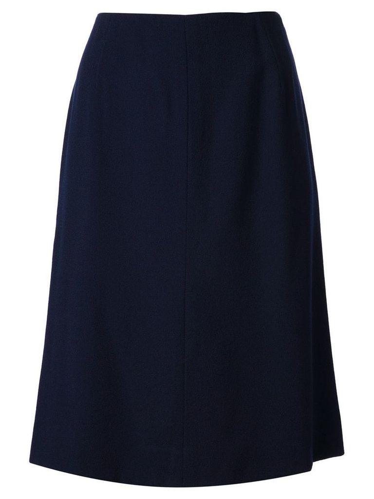 Krizia Pre-Owned straight cut skirt - Blue