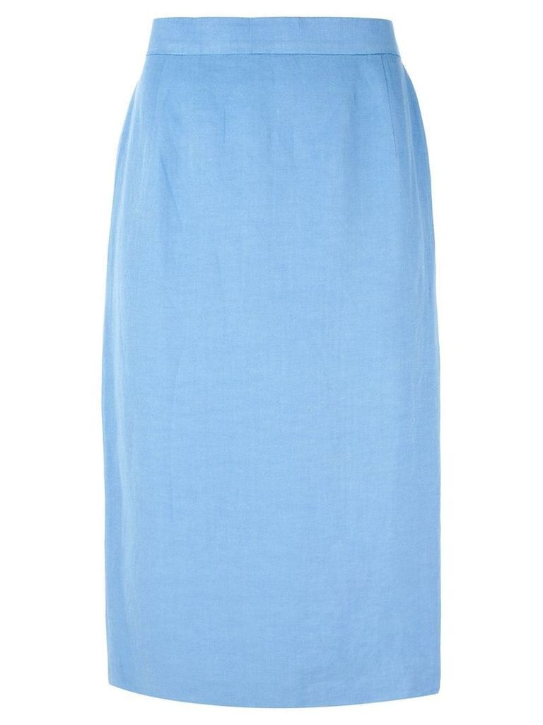 Louis Feraud Pre-Owned classic pencil skirt - Blue