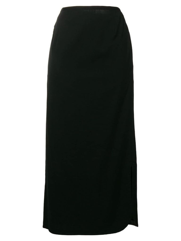 Yohji Yamamoto Pre-Owned mid-length pencil skirt - Black