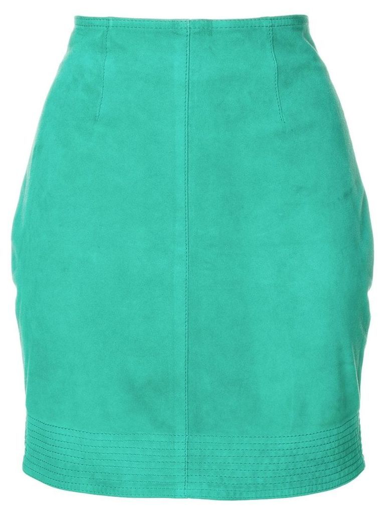 Versace Pre-Owned mini fitted skirt - Green