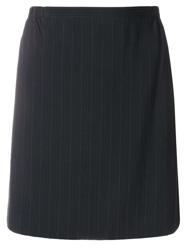 Giorgio Armani Pre-Owned pinstripe short skirt - Black
