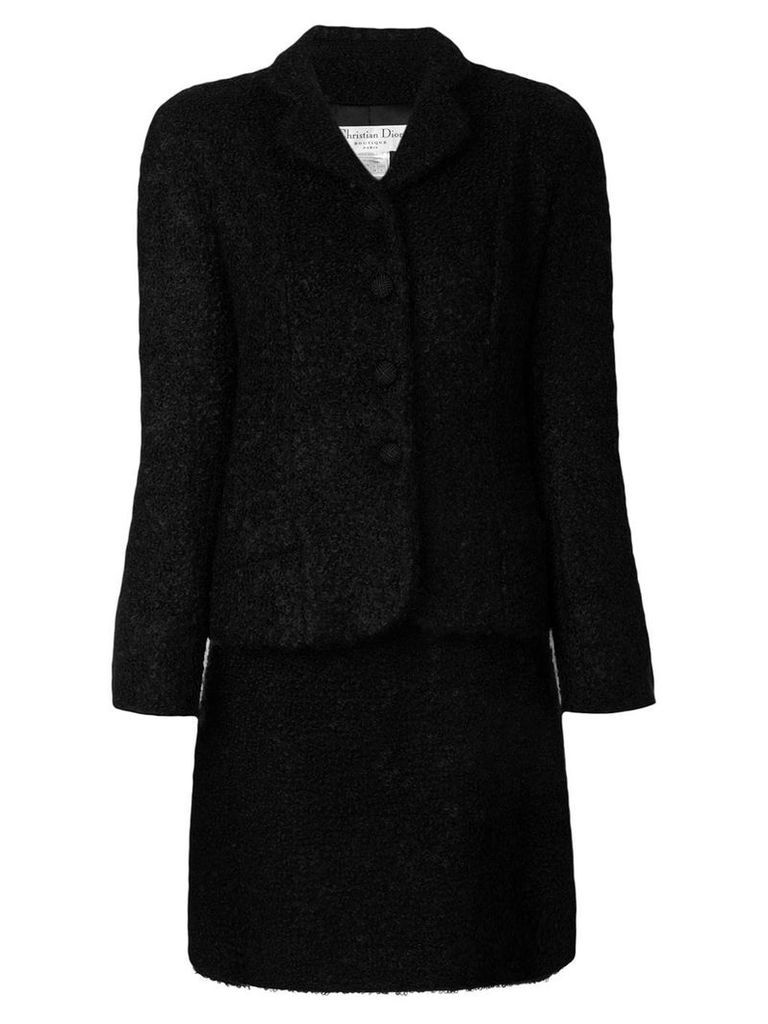 Christian Dior Pre-Owned bouclé skirt suit - Black