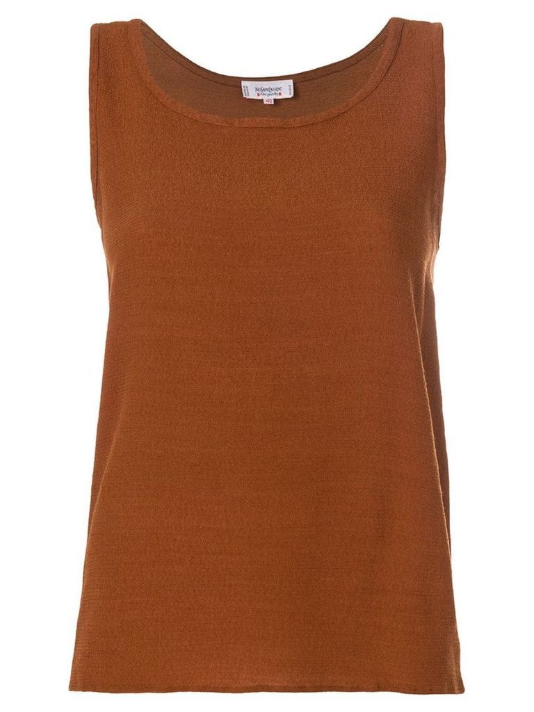 Yves Saint Laurent Pre-Owned classic tank top - Brown