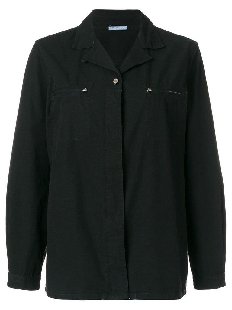 Prada Pre-Owned plain shirt - Black