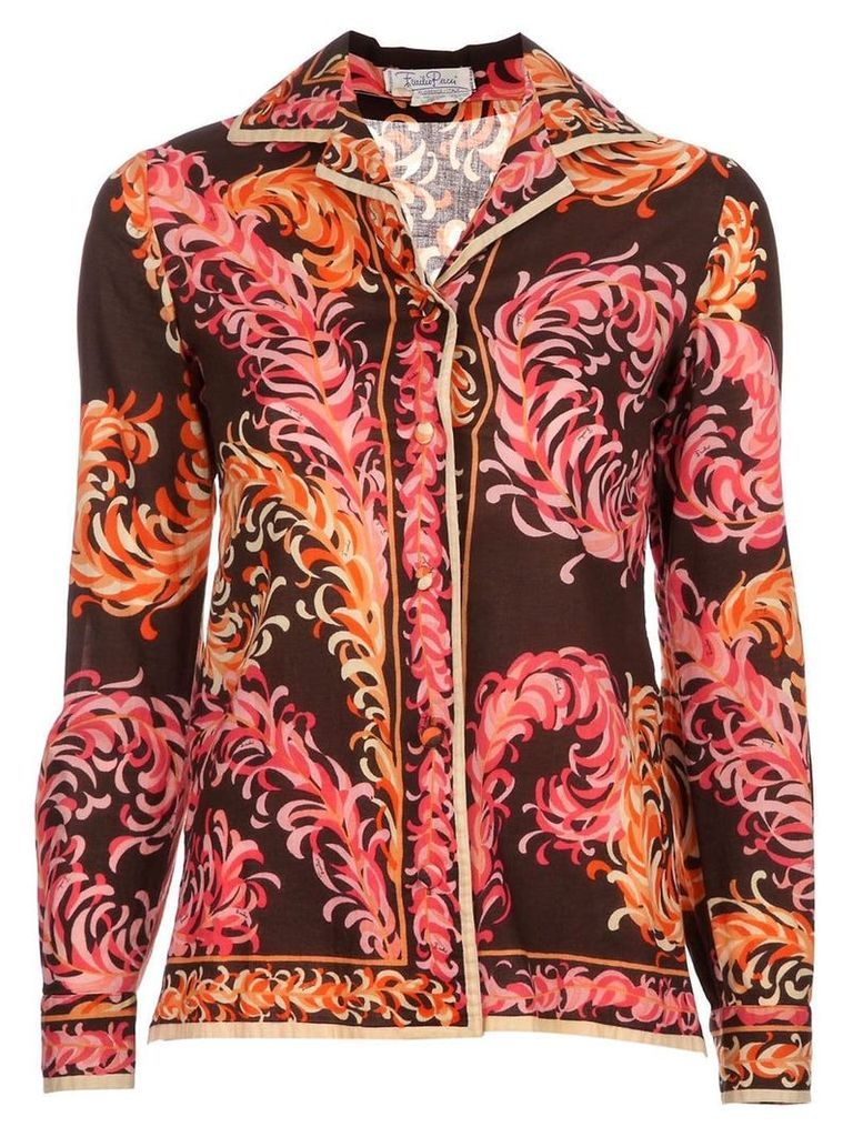 Emilio Pucci Pre-Owned 1970's patterned shirt - Multicolour