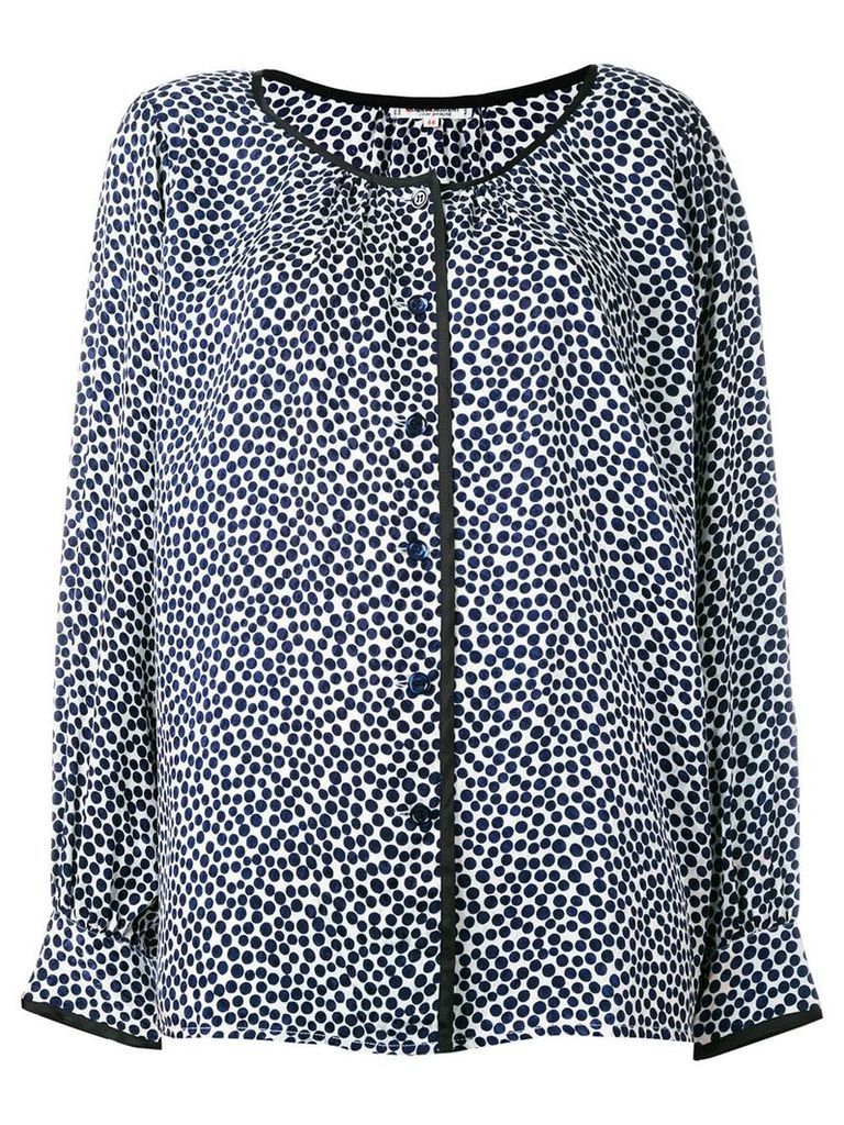 Yves Saint Laurent Pre-Owned dotted blouse - Blue