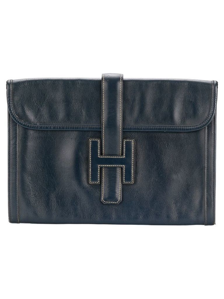 Hermès Pre-Owned Jige clutch - Blue