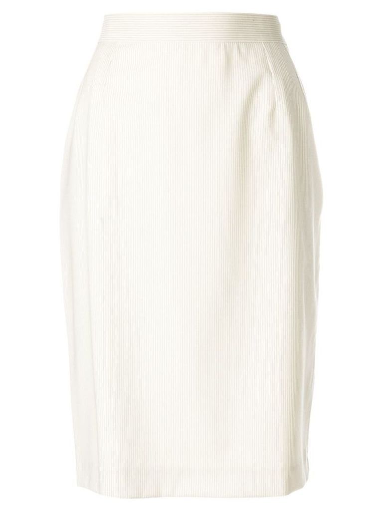 Yves Saint Laurent Pre-Owned high-waisted tulip skirt - Neutrals