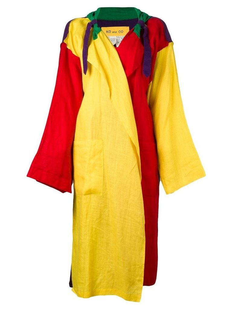 JC de Castelbajac Pre-Owned oversized light coat - Multicolour