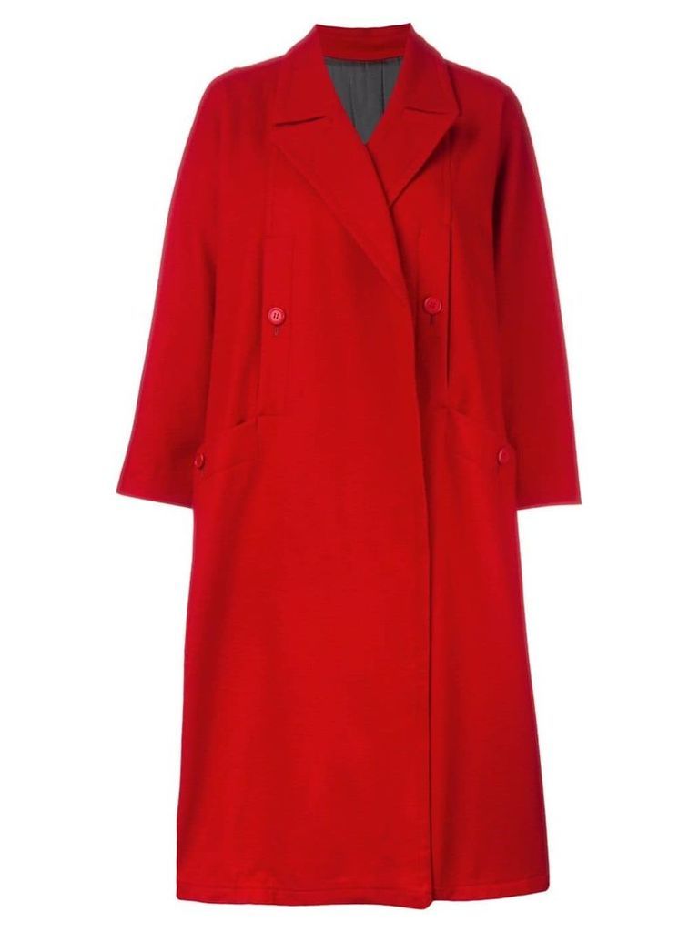 Yohji Yamamoto Pre-Owned Y's oversized coat - Red