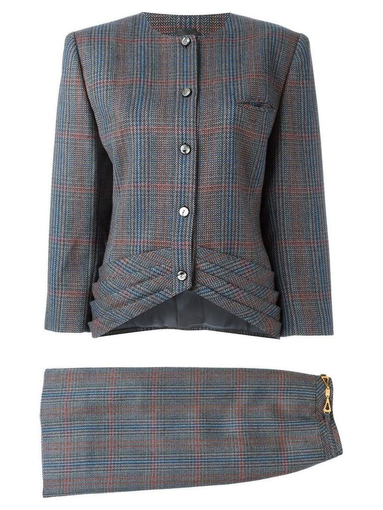 Louis Feraud Pre-Owned tweed skirt suit - Multicolour