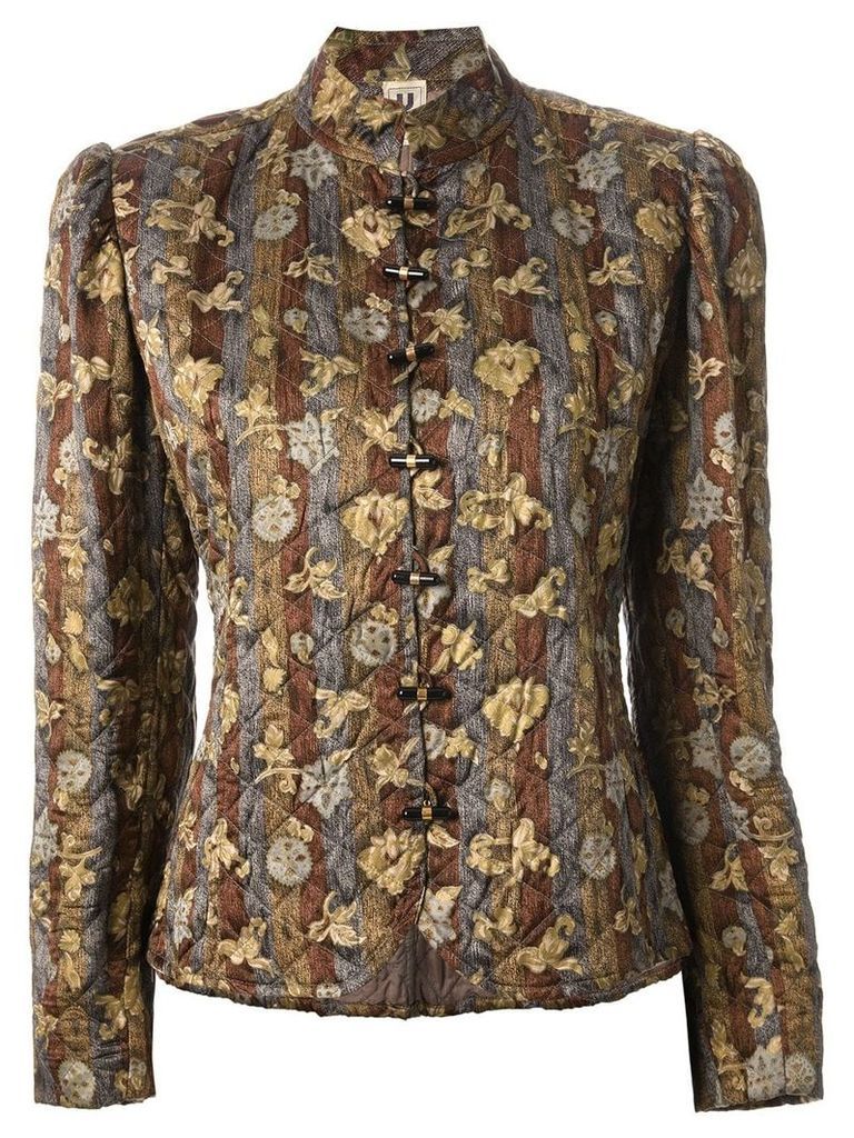 Emanuel Ungaro Pre-Owned floral quilted jacket - Green
