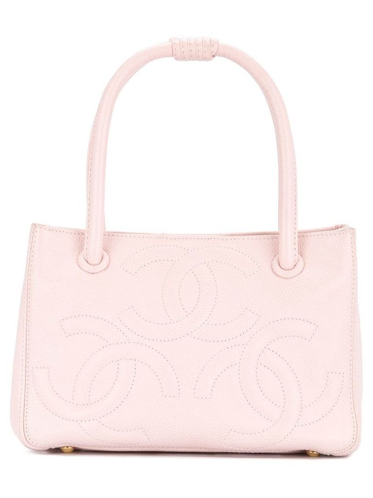 Chanel Pre-Owned 2004-2005 triple CC logo handbag - PINK
