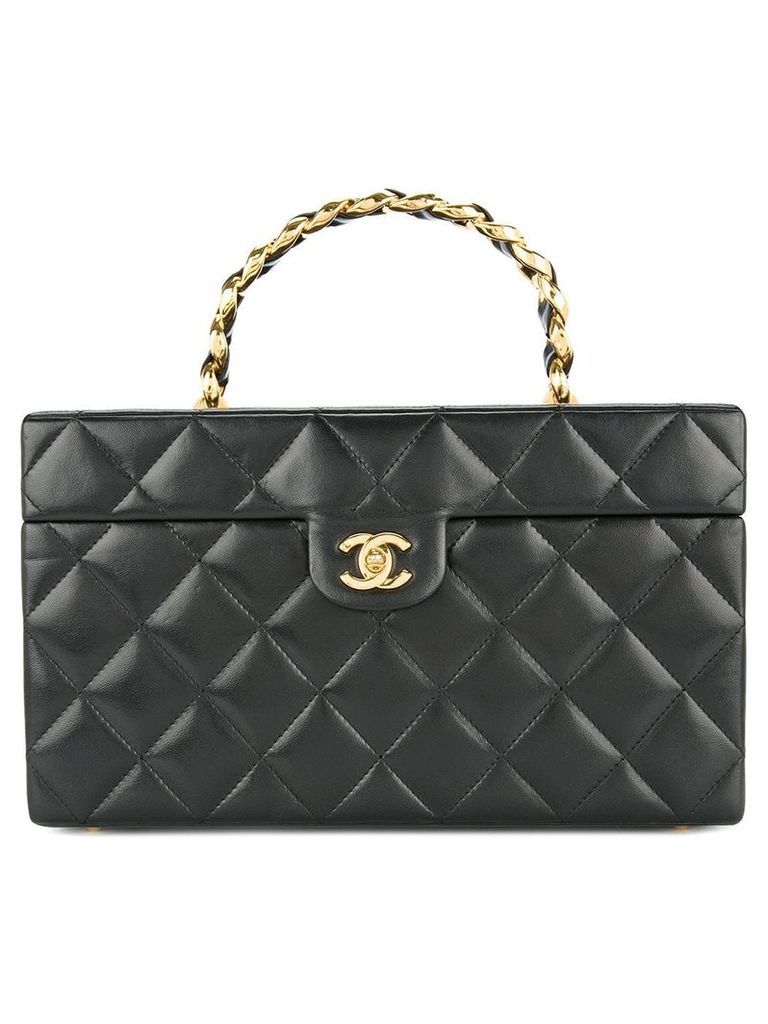Chanel Pre-Owned 1994-1996 Quilted cosmetic handbag - Black