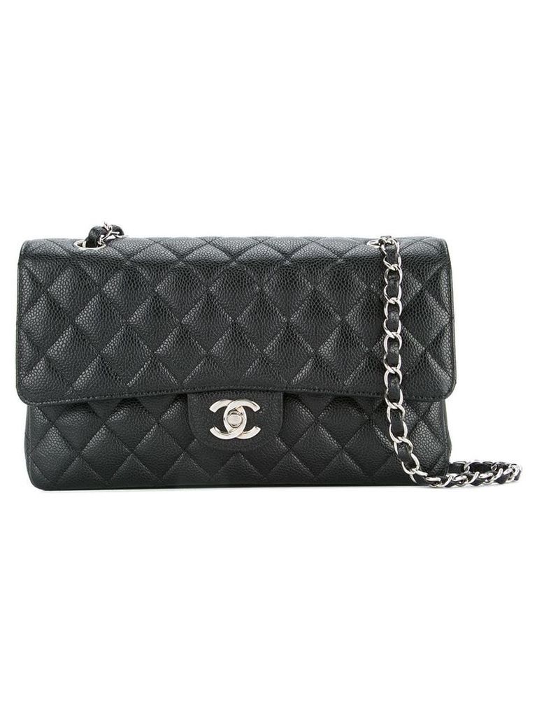 Chanel Pre-Owned 2008-2009 double flap shoulder bag - Black