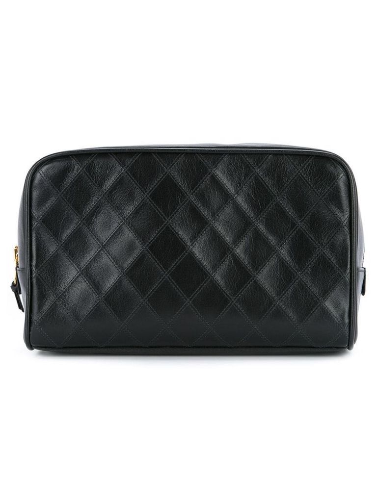Chanel Pre-Owned 1989-1991 Cosmos Line quilted CC cosmetics pouch -