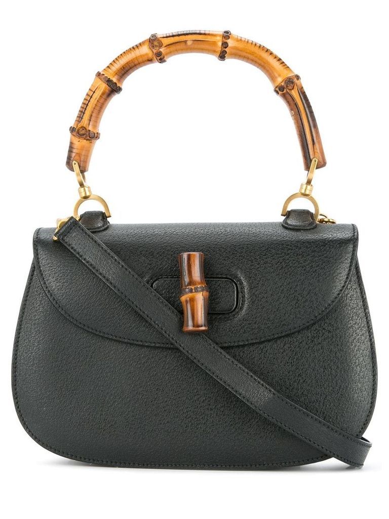 Gucci Pre-Owned Bamboo Line 2-way handbag - Black