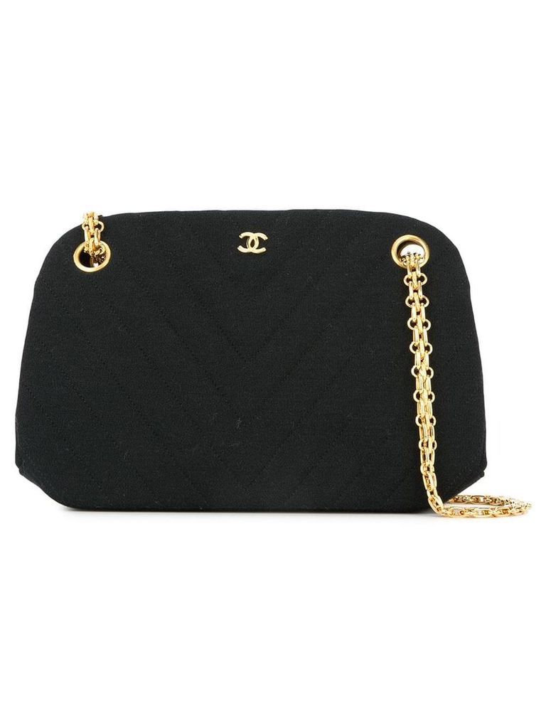Chanel Pre-Owned 1989-1991 V-stitch CC chain bag - Black