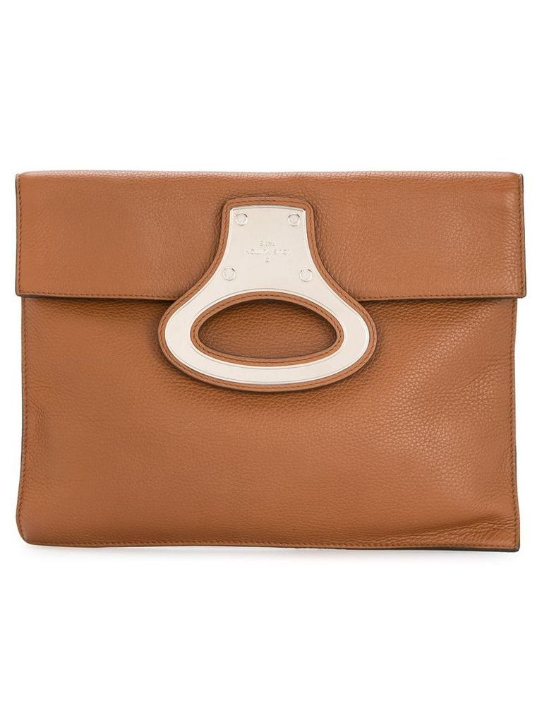 Louis Vuitton pre-owned portfolio clutch hand bag - Brown