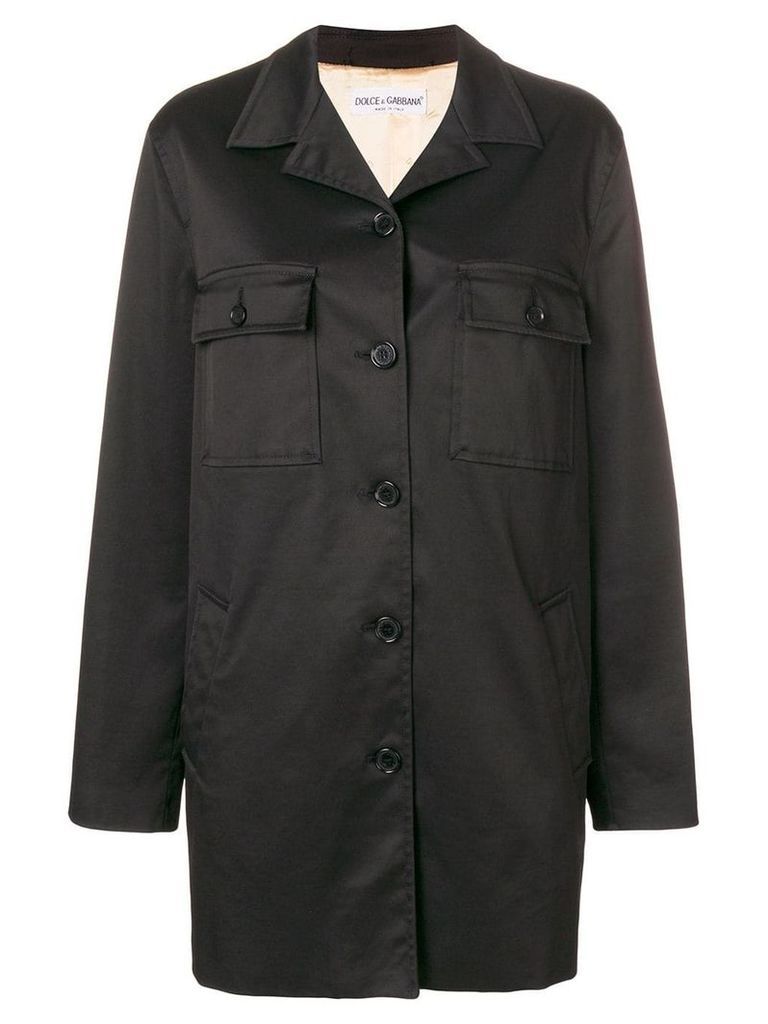 Dolce & Gabbana Pre-Owned single breasted coat - Black