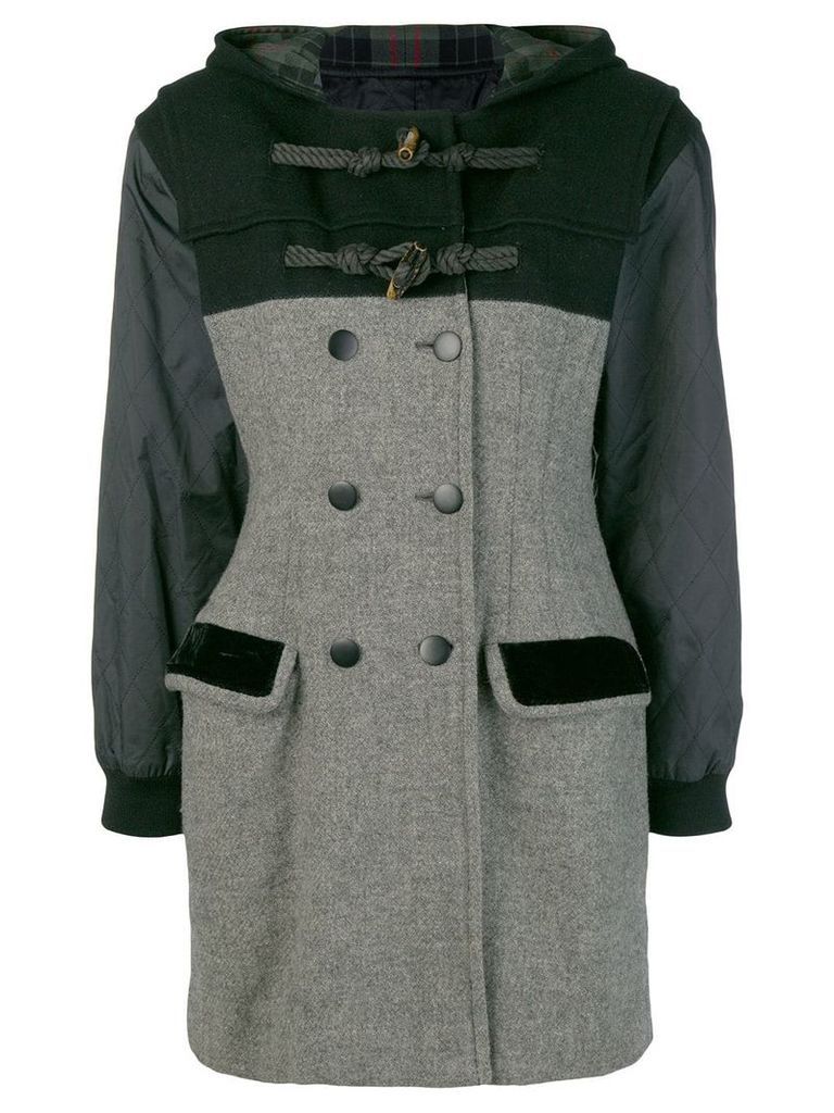 Jean Paul Gaultier Pre-Owned double breasted duffle coat - Grey