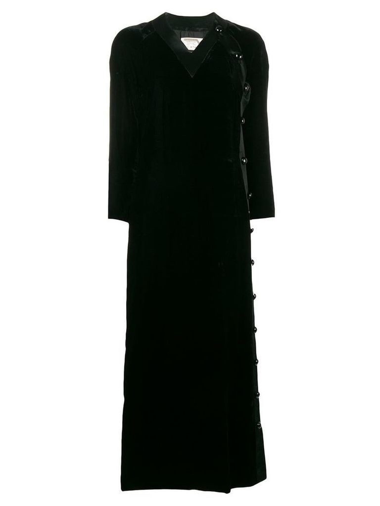 Valentino Pre-Owned side fastening long dress - Black