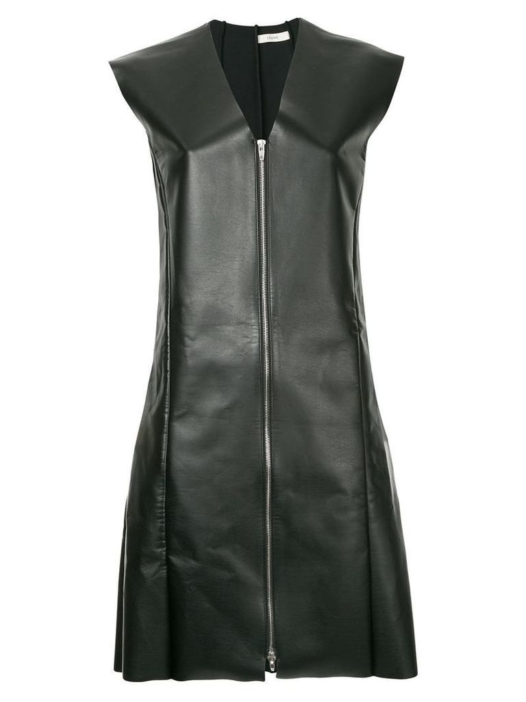 Céline Pre-Owned sleeveless zipper dress - Black