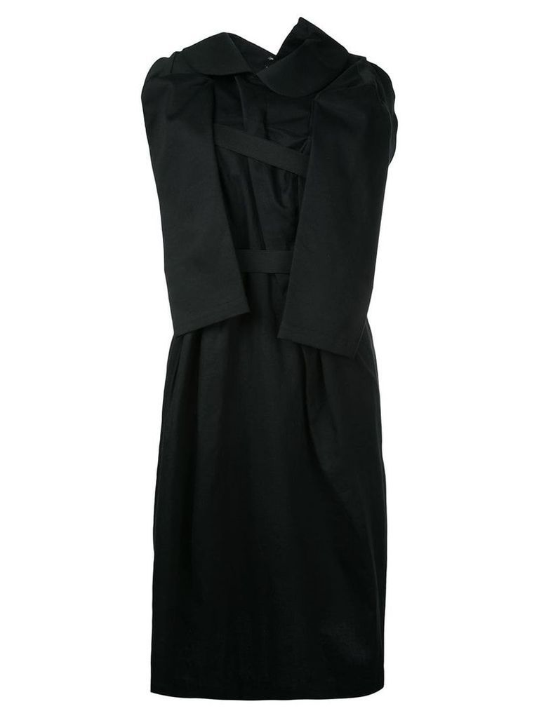 Comme Des Garçons Pre-Owned twisted sleeveless dress - Black