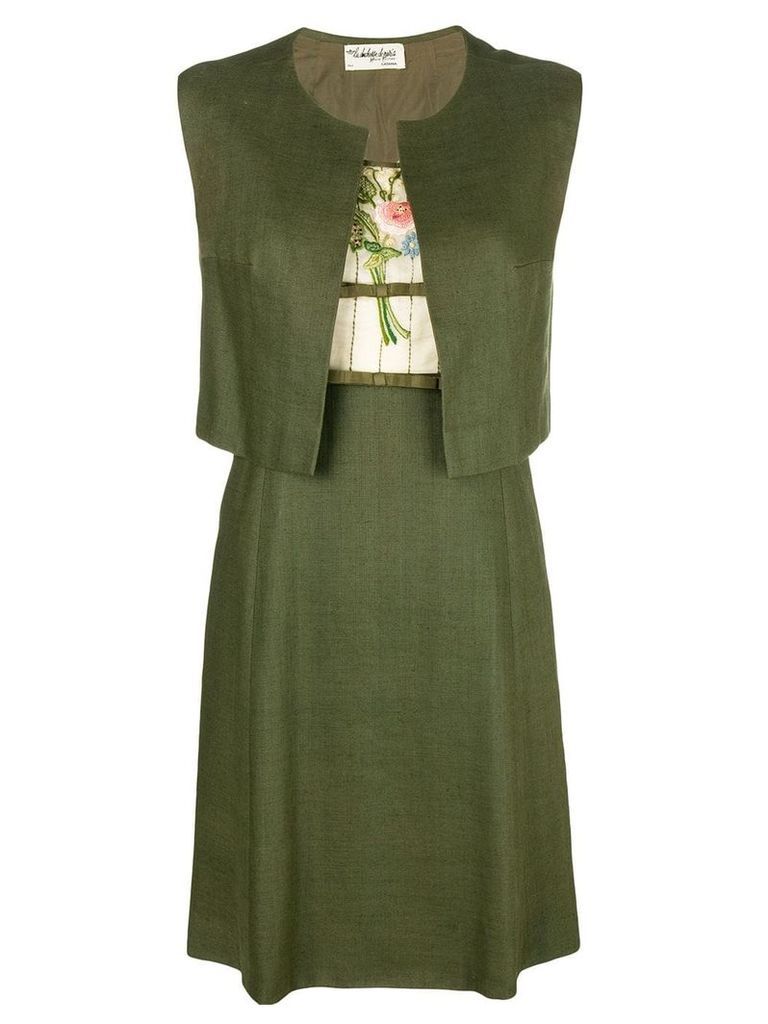 A.N.G.E.L.O. Vintage Cult embroidered floral detail dress - Green